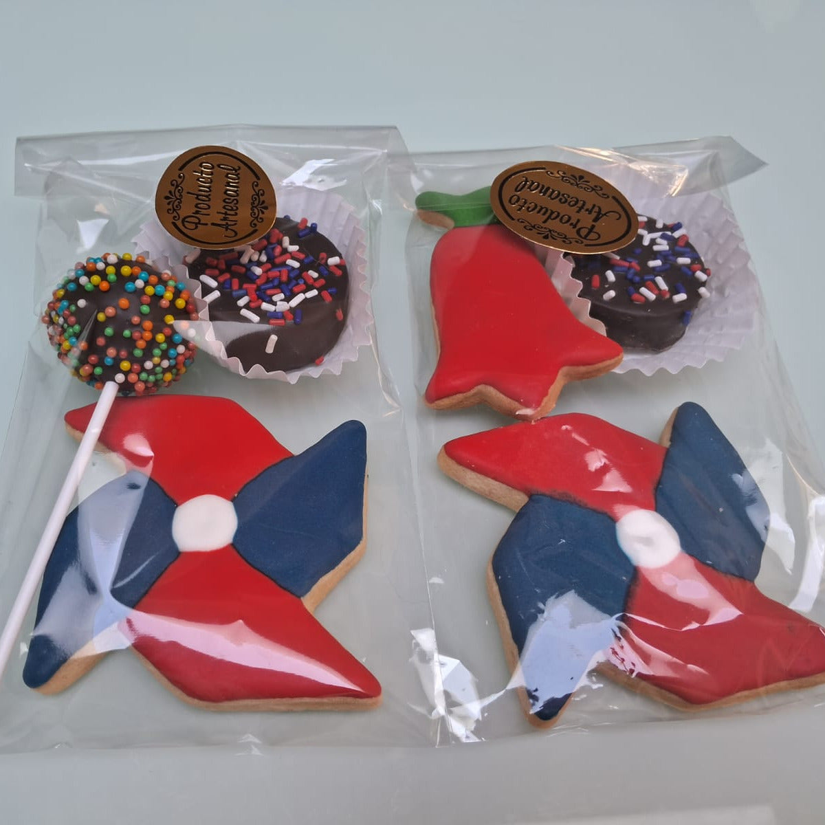 Mini Alfajor, Galleta Glaseada y Popcake
